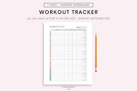 exercise tracker fitness planner