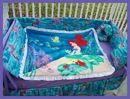 disney ariel sea princess crib bedding
