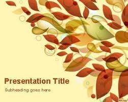 Autumn Leaves Powerpoint Template
