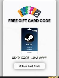 free gift card code steam digital gift