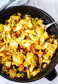 vegan southern fried cabbage