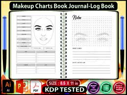 makeup charts book journal log book