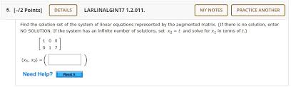 Solved Details Linear Algebra And Its