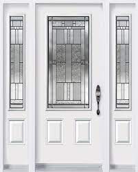 elegance series leaded glass door