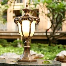Outdoor Wall Lamp Garden Pillar Light