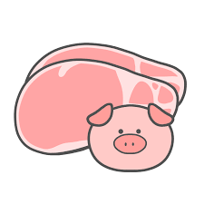 食べ物・お肉】豚肉のかわいいフリーイラスト | フタバのフリーイラスト