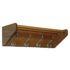 hook wall mounted coat rack shelf