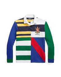patchwork jersey rugby shirt