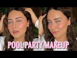 grwm summer pool party 10 minute makeup