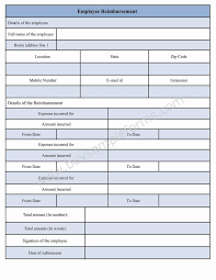 Employee Reimbursement Form Sample Resume Coding Bar Chart