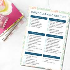Daily Cleaning Checklist Clean Eating With Kids