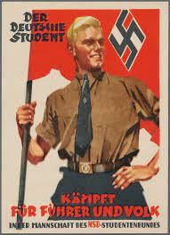 File:Ludwig HOHLWEIN Der Deutsche Student kämpft für Führer und Volk in der  mannschaft des NSD-Studentenbundes Ansichtskarte Propaganda Drittes Reich  Nazi Germany Picture postcard Public Domain No known copyright  627900-000012.jpg - Wikimedia Commons