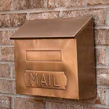 Wall Mount Mailbox Copper Mailbox