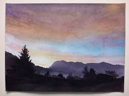 Sunrise Original Watercolor Painting