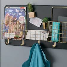 Magnetic Wall Basket Organizer With