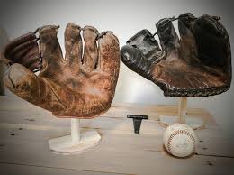 Vintage Baseball Glove Display Stands