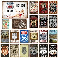 Check out our route 66 home decor selection for the very best in unique or custom, handmade pieces from our shops. American Road Route 66 Signs Historic Mother Road Vintage Metal Poster Bar Wall Decoration Home Decor Painting Plaques Plaques Signs Aliexpress