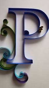 p letter design quiling wallpaper