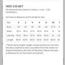 Davids Bridal Bridesmaid Dresses Size Chart