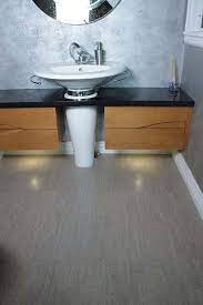 cork flooring grey bamboo bathroom
