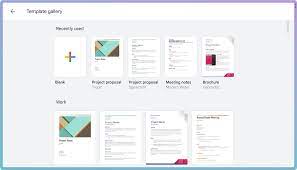 create and use templates in google docs