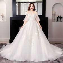 Simple plus size dresses to be charming. Modest Simple White Plus Size Ball Gown Wedding Dresses 2019 Lace Tulle 1 2 Sleeves Appliques