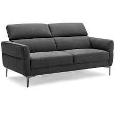72 5 inch modern fabric loveseat sofa couch with adjule headrest costway