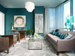 brown and blue living room designs