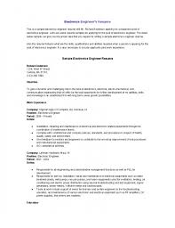 electronic engineer resume resume sample electronics engineer    