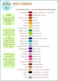Wilton Candy Melts Color Chart Mixing Food Coloring Basic