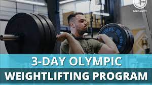 3 day olympic weightlifting program