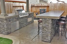 Custom Outdoor Kitchen With Patio Cover