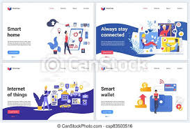 Maybe you would like to learn more about one of these? Smart Home Iot Future Technology Vector Illustrations Cartoon Flat Futuristic Website Interface Design Banner Set With Canstock