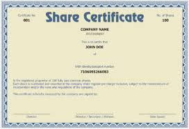 Corporate Stock Certificate Template Beautiful Certificate Example