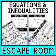 Inequalities Math Escape Room