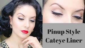 easy pinup cateye eyeliner step by