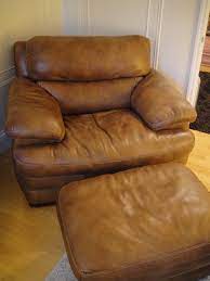 leather sofa chair ottoman