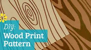 how to make wood print pattern you