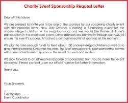 sponsorship request letter