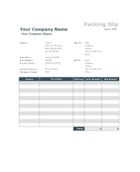 10 Packing Slip Examples Doc Xls Examples