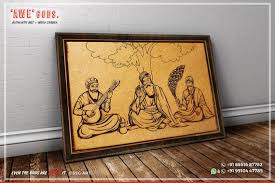 guru nanak supreme wood carved wall art