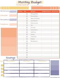 Free Monthly Budget Planner Edocr