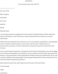 Administration Officer Cover Letter Example Learnist Org