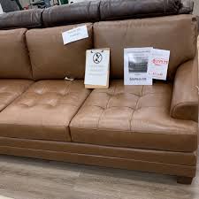 thomasville mitch leather sofa