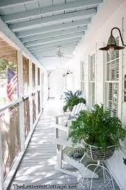 Gorgeous Porch Ceilings In Haint Blue