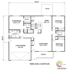 House Plan 94437 Ranch Style With