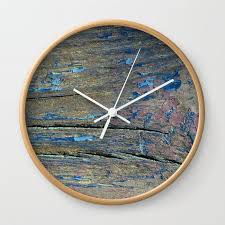 Driftwood Wall Clock By Aeolia Society6