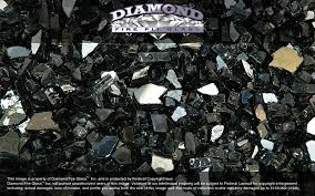 Black Reflective Diamond Fire Pit Glass