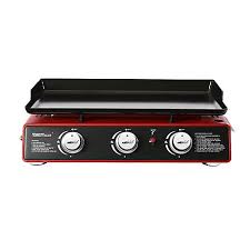The flat griddle design makes them perfect for cooking items that a normal grill would struggle with. Royal Gourmet Portable Table Top Gas Grill With 3 Burner Propane Gas Griddle Cover 25500 Btus Red 24 In Pd1301r At Tractor Supply Co