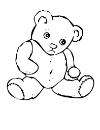Teddy Bear Coloring Template Lifewiththepeppers Com